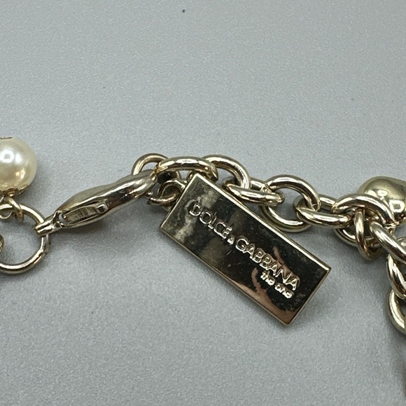 Dolce & Gabbana Gold and Black Charm Bracelet - Picture 2 of 5